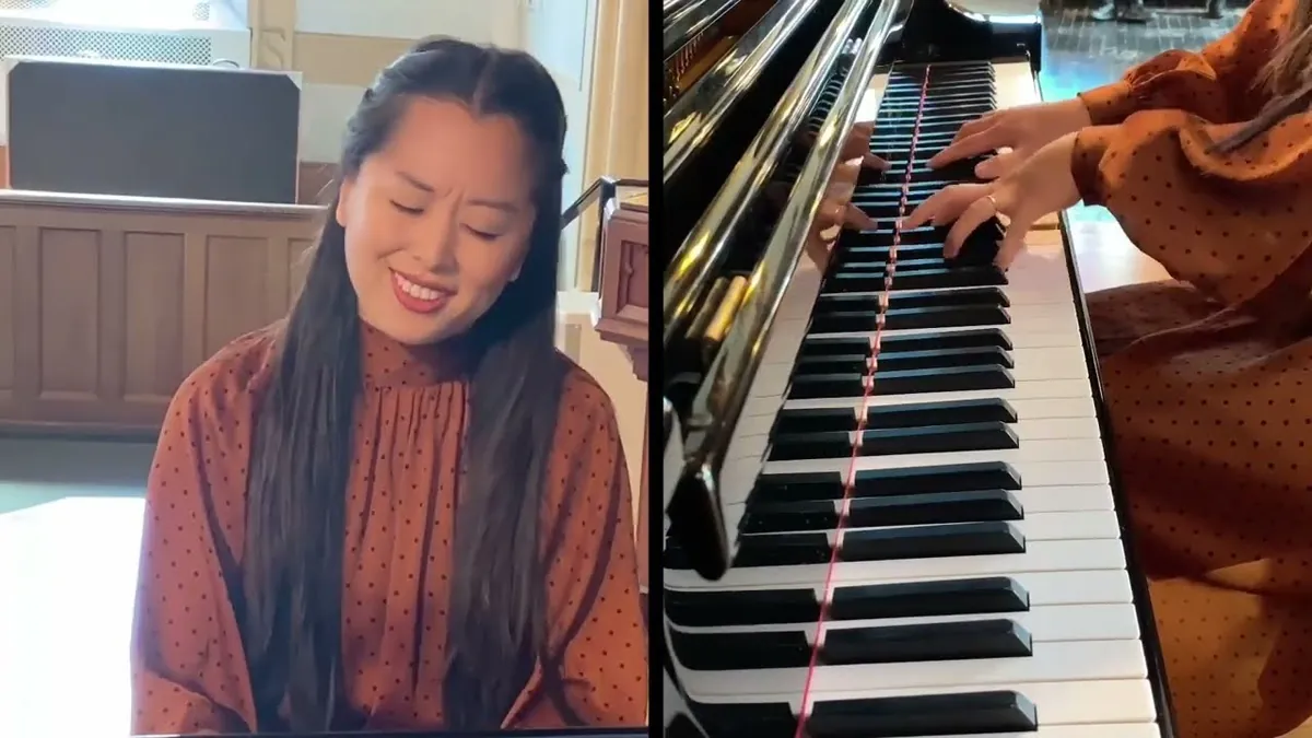 Fiona Wu présentant L’art de la fugue
